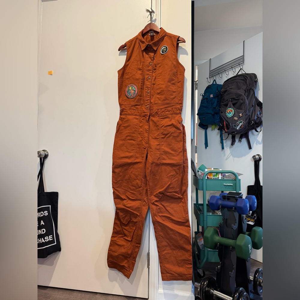 Duluth Women’s Ripstop Gardening Coveralls with Patches - M - Like new!